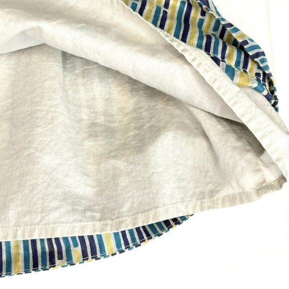 Fossil Babydoll Top Cami XS Striped Button Detail Lined Retro Y2K Preppy Beachy - Picture 5 of 8